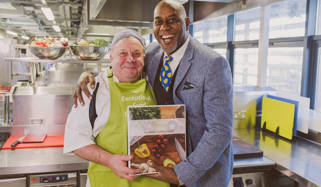 Ainsley Harriott with Ashbrook Court Care Home Chef